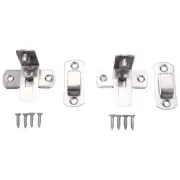 3X(2 Pcs 90 Degree Right Angle Door Hasp Bending Buckle Bolt Sliding Lock8563