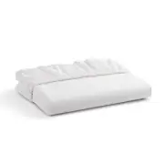 100% Cotton Percale Fitted Sheet Twin Size, White, 1 Deep Pocket Fitted Sheet...