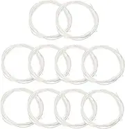 ERINGOGO 10 Packs Durable Guitar Strings Nylon Acoustic Strings for Folk Guitars Coated Sound for Giving and Professional Use
