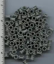 LEGO x 100 Light Bluish Gray Technic Bush bushing