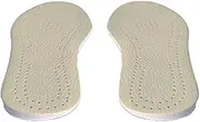 [ZSCAL] Men And Women Comfortable Posture Correcting Orthotic Over Supination Insoles, Foot Alignment Heel Cushioning And Shock Absorption, Absorb Shock With Every Step, For Supination O Leg(White (two pairs)