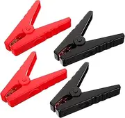 Cable End Clamp Car Battery Charger Clamps Grooved Alligator Clips 4pcs Br