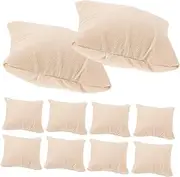 JEWEDECO 10 pcs Watch Display Pillow Small Cushion for Retail Stores Trade Shows Soft Sturdy Bracelet Showcase Color Texture Lightweight Portable Design