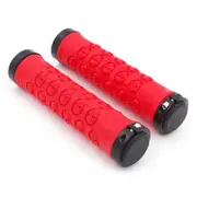 TDR Red Skull Design Lockable Handlegrip Handlebar Grips Sleeve For Mountain Bikes 22mm 130mmMountain Bike