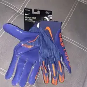 Nike NCAA Vapor Knit Gloves Virginia Cavaliers sz 4XL blue