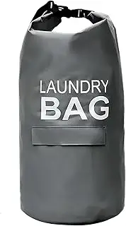 70L Laundry Bag, Laundry Hamper Stands Up Well, Waterproof Laundry Basket Collapsible, Clothes Hamper for Bathroom College (Dark Grey)