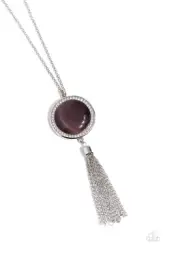 Paparazzi Tallahassee Tassel Purple Necklace NWT