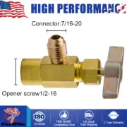 A/C Air Conditioning Refrigerant Self-Piercing Can Tap Valve Car Bottle Adapter (for: Porsche)
