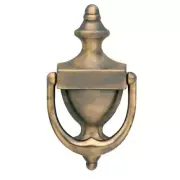 Baldwin 0102050 Colonial Knocker, Satin Brass & Black