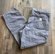 Carhartt Rugged Flex Stretch Work Pants Mens Size 40x30 Gray Durable Utility NWT