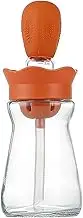 Olive Oil Dispenser Bottle Silicone Dropper Measuring Oil Dispenser Bottle for Kitchen Cooking, Frying, Baking, BBQ Pancake