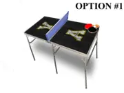 Appalachian State University Portable Table Tennis Ping Pong Folding Table w/Acc