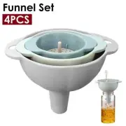 Kitchen Funnel Set Plastic Funnel Variety For Oil Petrol Diesel Gasoline Fuel AU