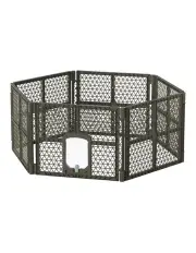 [i.Pet] Dog Playpen Enclosure 6 Panel in Brown