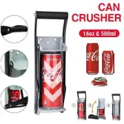 Heavy Duty Aluminium Can Crusher Wall Mount Bottle Opener Beer Soda Smasher