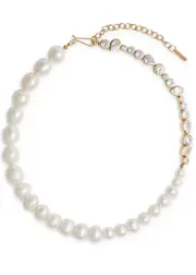 Completedworks The Temporal Anomaly Pearl and 14kt Gold Vermeil Necklace - One Size One Size