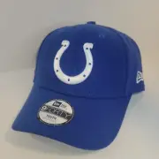Indianapolis Colts NFL New Era 9FORTY Youth Adjustable Blue Hat On-Field