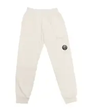 Elastic waist casual pants 10Y White