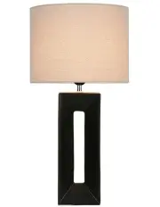 [Lexi Lighting] Niamh Ceramic Table Lamp in Black