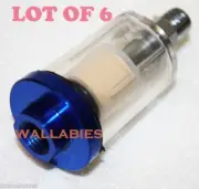 Lot (6) HD 1/4" WATER AND OIL SEPARATOR TRAP AIR COMPRESSOR FILTER TOOL