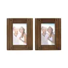 Set of 2 Homestead 4x6 Distressed Walnut Frames - Tabletop or Wall Display