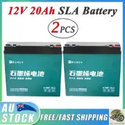 2x 12V 20Ah Sealed Lead Acid AGM Battery For ATV Quad Dune Buggy E-Bike Go Kart