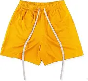 [STKARCV] 1pcs Red Black Men's Lightweight Mesh Training Shorts Summer Sports Running Pants