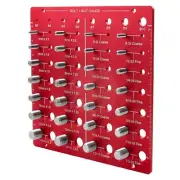 Thread Screw Gauge Nut and Thread Size Checker with 14 Standard & 14 Metric