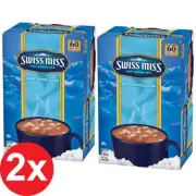 2 x Swiss Miss Hot Cocoa Mix Marshmallow Rich & Creamy Hot Chocolate Drink 60pk