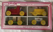 Escor Toys Vintage Wooden Train #7860With Carriages And People, Made In England