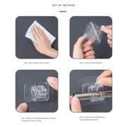 Curtain Rod Hook Bracket Bathroom Suction Traceless Hanging Punch-free