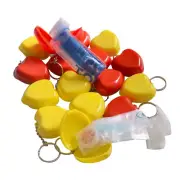 100 CPR Masks KeyChian CPR Face Shield Mouth To Mouth For CPR Course Training