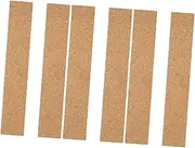 3sets Natural Cork Board Strips Cork Bulletin Bar Strips Frameless Memo Board for Office 2pcs*3