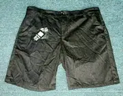 Brixton Mens Thompson Slack Shorts NWT, Size 38, Charcoal Slim Straight, New