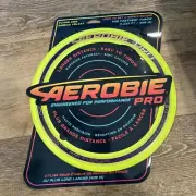 Aerobie Pro Ring Outdoor Flying Disc 13 inch Professional Frisbee Neon Yellow