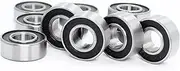 HAUAGEZWU 686-2RS Bearing 6x13x5mm 10PCS ABEC-5 Miniature Hobby Electric RC Car Truck 686 RS 2RS Ball Bearings 686RS Black Sealed