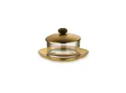 Mepra Parmesan Honey Dish/Cheese Basin Due Ice Oro (5.3"W x 3.14"H ) MSRP $325