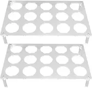 2 Set 15 Slots Flat Countertop Coffee Pod Holder Flat Acrylic Coffee Pod Holder Coffee Capsule Storage Tray YX037