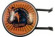 Rockabilly Garage Biker Bar Lighting Wall Sign Light LED