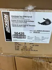 6x Jackson Hard Hat Interchange Face Shield System Frame & Blades 38425 welding