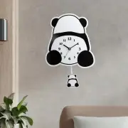 Panda Wall Clock Animal Wall Hanging Clock for Living Room Kids Room