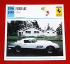 1956-59 Ferrari 410 Super America - Edito-Service, SA collector card