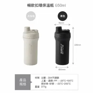 【LocknLock 樂扣樂扣】不鏽鋼手提直飲保溫杯650ml/兩色任選(運動水壺/保冰/保溫瓶)