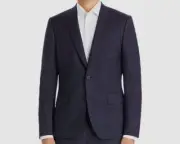 $695 Paul Smith Men's Blue Extra Slim Fit Check Sport Coat Suit Jacket Size 42R