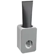 Automatic Toothpaste Dispenser Squeezer Mounted Toothbrush Bathroom Wall Grey