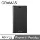Gramas iPhone 11 Pro Max 6.5吋 職匠工藝掀蓋式皮套-EURO 黑