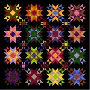 QUINTESSENTIAL STARS - 59" x 59" - Quilt-Addicts Pre-cut Patchwork Quilt Kit`