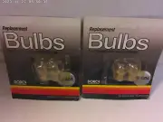 1980's vintage replacement flashlight bulbs (4 bulbs) 2 C cell flashlights Dorcy