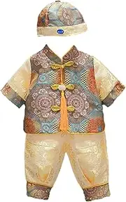 [MAIFURUN] Chinese Hanfu Embroidery Tang Suit Clothing Summer Short Sleeve Full