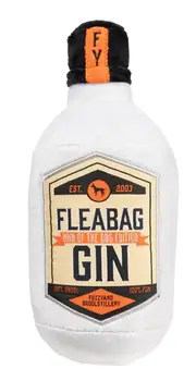 Fleabag Gin Dog & Puppy Plush Toy with Squeaker by FuzzYard